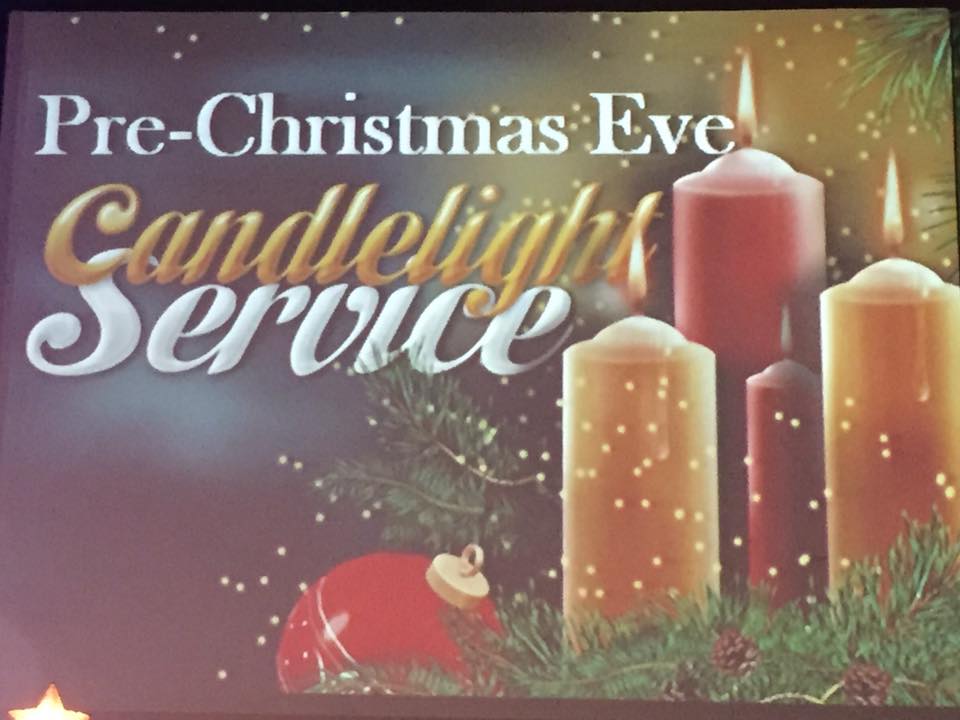 2016 Pre-Christmas eve candlelight service